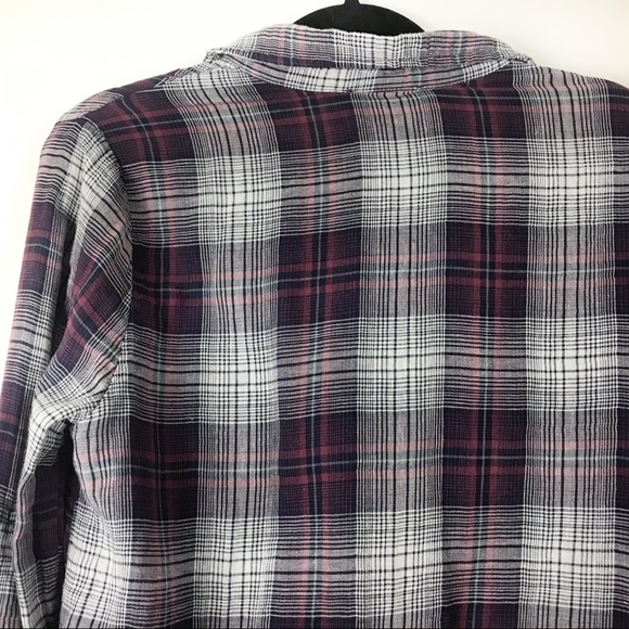 🔴Beachlunchlounge | Button Down Fringe Flannel - Picture 7 of 8